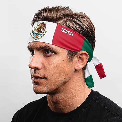 Mexico Flag Sweatband - Breathable Non-Slip Headband for Sports