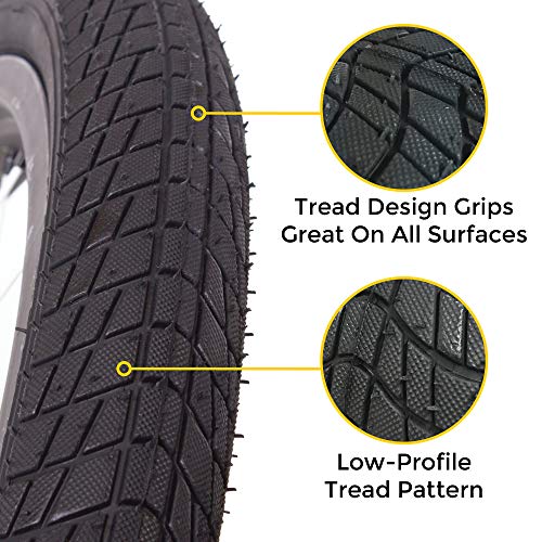 Eastern Bikes 20 Inch Bike Tire with Tube for Kids & BMX - Includes Tools