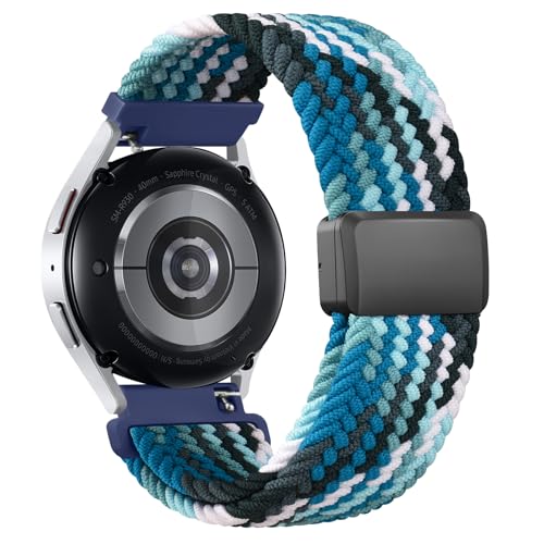 20mm Soft Nylon Replacement Watch Band - Ocean Blue