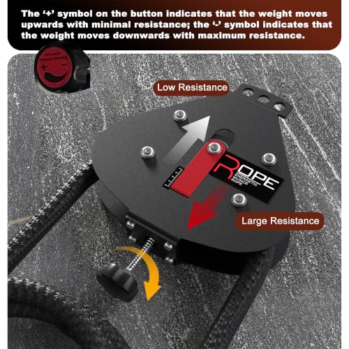 Endless Rope Trainer - Portable Pulley System with Adjustable Resistance - Teardrop