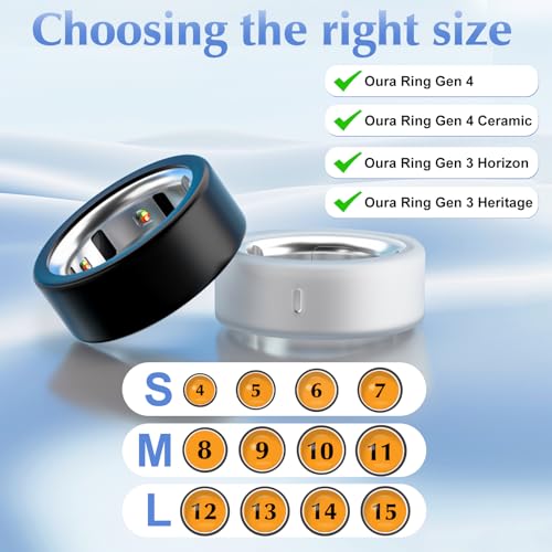 Silicone Protective Cover for Smart Rings - 8 Pack - Black, Clear, Pink, Purple