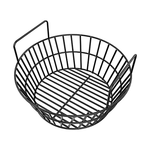 Porcelain Steel Charcoal Ash Basket for Large Big Green Egg & Kamado - AJinTeby