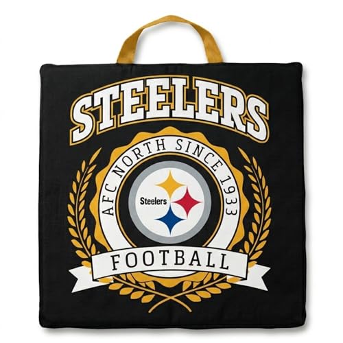 Pittsburgh Steelers Crest Stadium Cushion - Portable & Durable