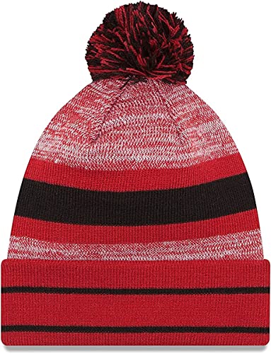 NFL Cuffed Knit Pom Beanie Hat with Fleece Lining