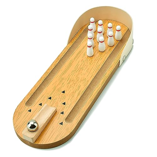 Mini Tabletop Bowling Game Set - Fun Indoor & Outdoor Game