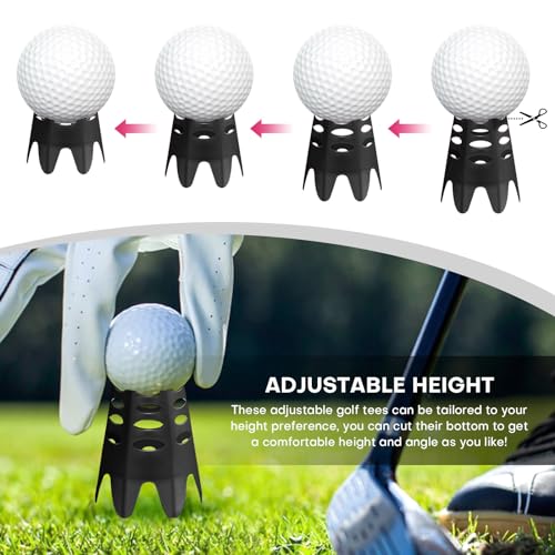 Golf Simulator Tees, 24 Pack, 12 Tall Short Tees