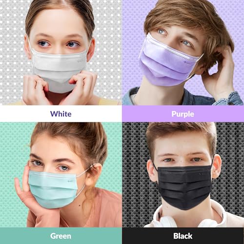 Disposable Face Masks for Kids and Adults - 3 Size Options
