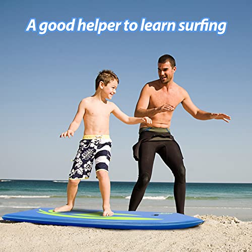 Lightweight Body Board with EPS Core - 33-Inch Blue