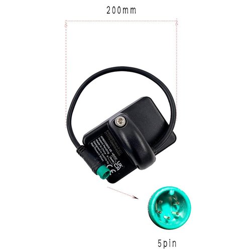 NULKOMMA Rad Power LCD Display Meter 48V Ebike Speed Control Screen Panel with Waterproof 5-pin Male Connector
