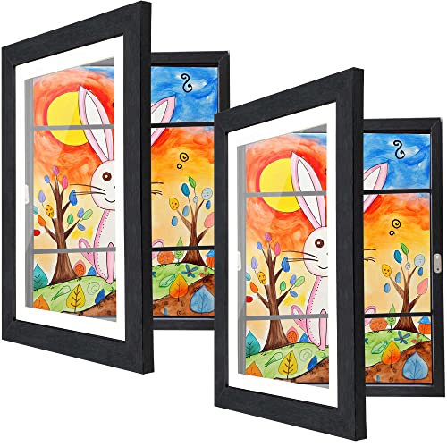 Kids Artwork Frames Changeable - 2-Pack, 8.5 x 11 in Black