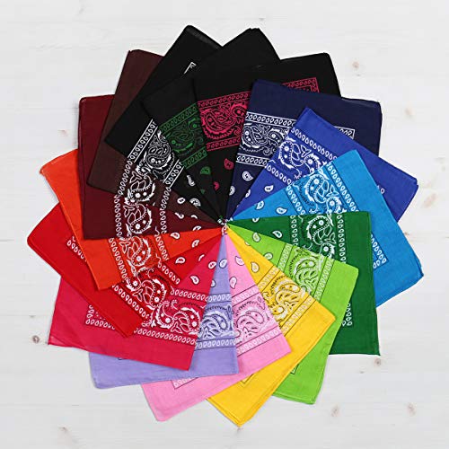 Multi-Purpose Cotton Bandana Face Cover - Blue