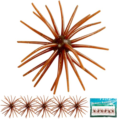 XL-4.33 inch 6 pcs Urchin Soft Baits for Bass Fishing - Creature Lures