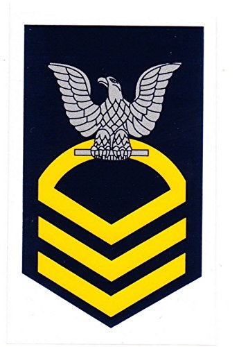 Navy E-7 Chief Petty Officer Decal Sticker - 3.5" x 2"