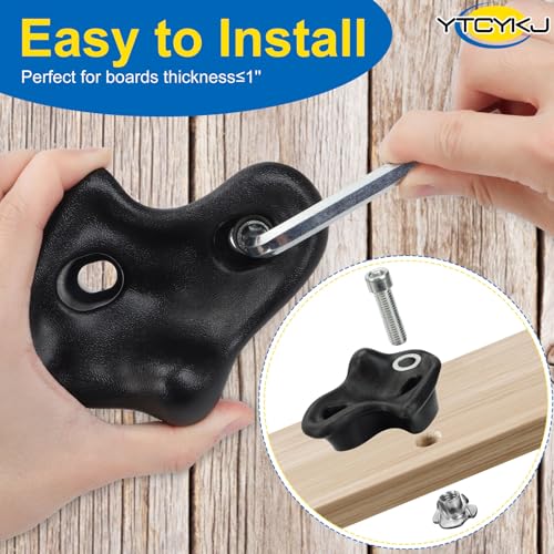 YTCYKJ 10PCS Large Rock Climbing Holds C for Indoor & Outdoor Climbing