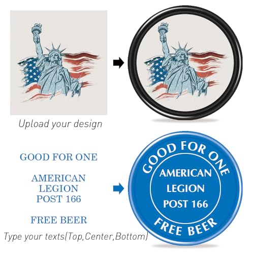 Custom White Plastic Tokens - Personalized Chips with Logo & Text