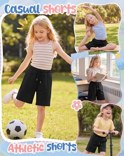 Girls Wide Leg Bermuda Shorts - Comfortable Summer Style