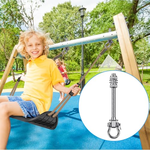 Dolibest M10x7'' Swing Hangers with Bearings 2 Pack Stainless Steel 304 for Wood & Metal Beams