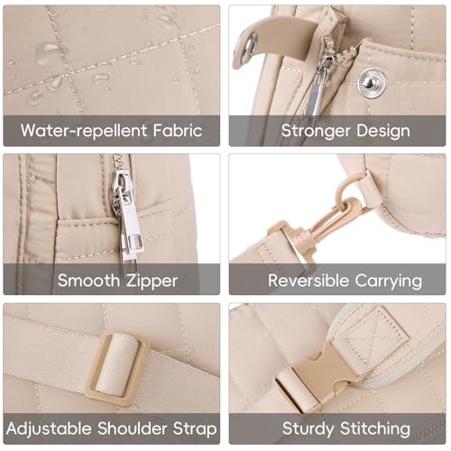 CLUCI Pickleball Bag for Women Quilted Crossbody Sling Bag