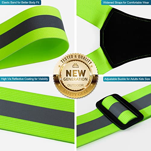 High Visibility LED Reflective Vest for Night Walking & Cycling