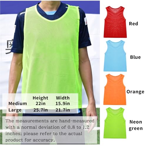 Youth and Adult Mesh Scrimmage Vests for Soccer & Basketball