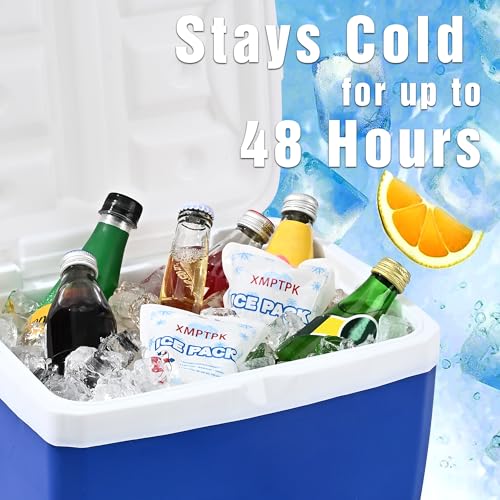 Reusable Slim Gel Ice Packs for Coolers and Lunch Boxes - 25 Pack