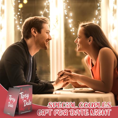Tipsy Date Drinking Game for Couples - 50 Fun Challenges & Questions