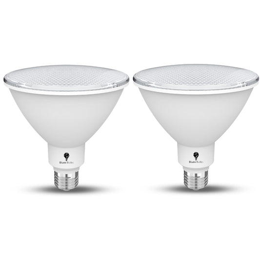 2 Pack High Power Outdoor PAR38 20W 250 Watt Equivalent 2800 Lumens Dimmable LED Flood Light Bulb Super Bright Waterproof E26 5000K Daylight Spotlight Bulbs for Security Backyard Garage Night Chaser