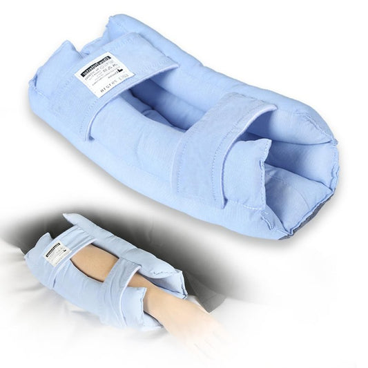EHUCONELDEX Elbow Protector for Relief Pressure Sores,Elbow Pad Cushion with Soft Fibre for Bedridden Patient or Elderly,Comfortable & Breathable (Blue, Large)