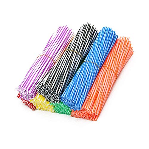 72Pcs Universal Dirt Bike Spoke Covers - Blue Rim Wraps