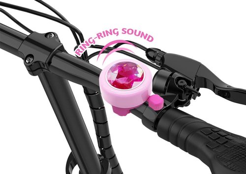 CHILDHOOD Bike Bell for Kids, Pink Gem Bike Accessories for Girls and Kids
