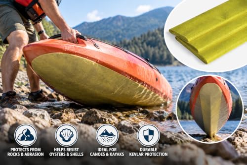 Kevlar Boat Bottom Protection Felt 1 yd x 36x40 in — Abrasion-Resistant Kayak/Canoe Pad 3.5 oz