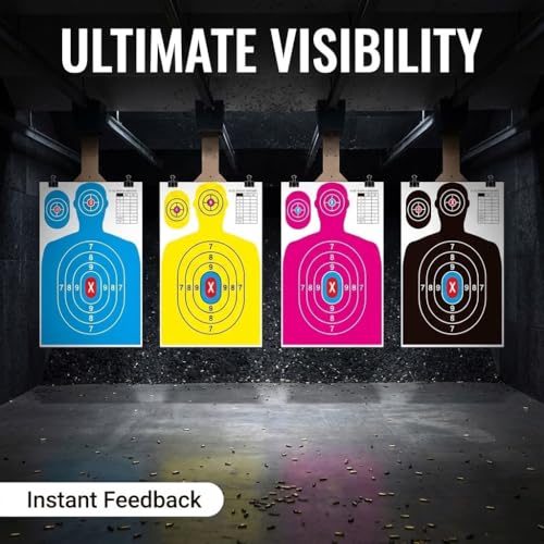23"x35" Heavy Duty Shooting Targets - 12PC Multicolor Set