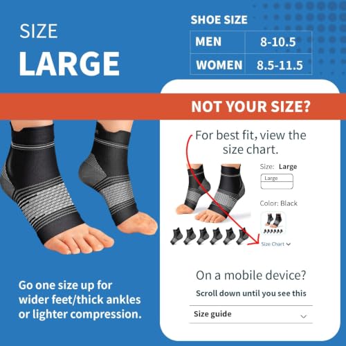 Compression Socks for Plantar Fasciitis Relief - Open Toe Ankle Brace