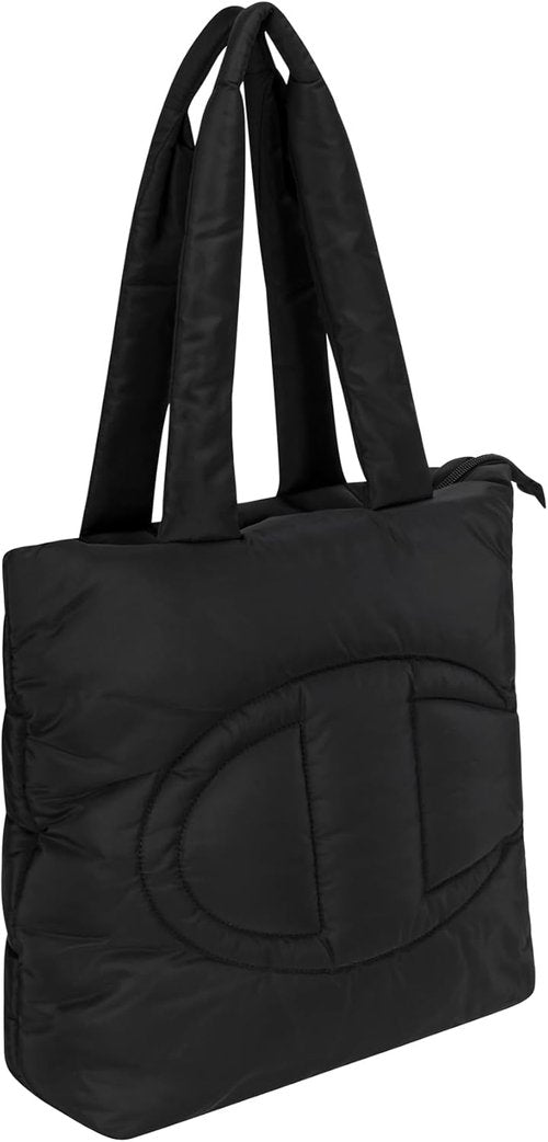 Champion Quilted Billie Tote Bag - Memory Cloth, Zip Closure for Work & Travel | Stylish & Versatile