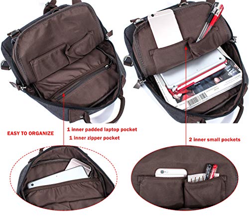 Retro Canvas Messenger Bag — Unisex Crossbody Shoulder Sling for