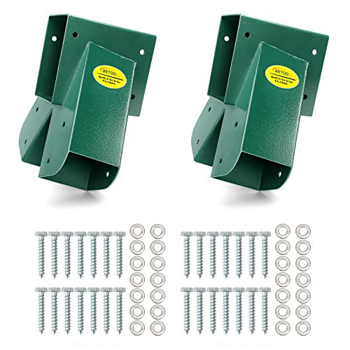 A-Frame Swing Set Bracket Set with Mounting Hardware - Green