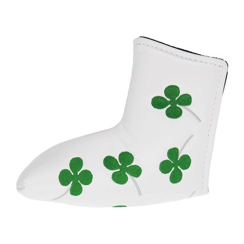 HISTAR Golf Putter Head Cover Headcover Shamrock Embroidered Blade Fit All Brands ﻿