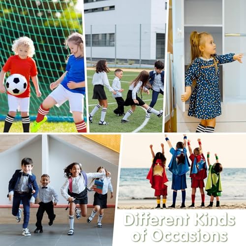 Kids Soccer Socks - Green & Green White - Ages 6-9
