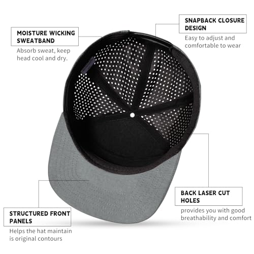 Oversize XXL Mesh Snapback Cap for Big Heads - Flatbill Baseball Hat