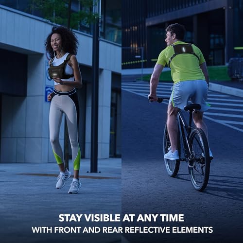 Lightweight Running Chest Pack with Reflective Vest & Water Repellent Design