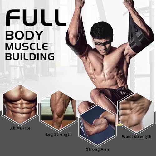 Hanging Ab Straps for Pull Up Bar - Black Gym Ab Sling Straps