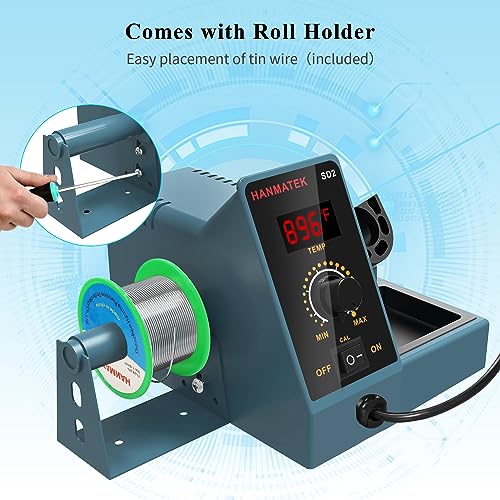 Soldering Station Digital Display with 5 Extra Iron Tips Soldering Iron Station 392¢µ-896¢µ Temperature Adjustable Better Soldering Iron Soldering Kit with Solder Bracket SD2