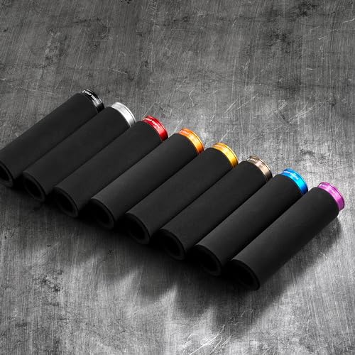 Wolf Tooth Lock-On Fat Paw Mountain Bike Handlebar Grips Black - Silicone Foam, Vibration Damping