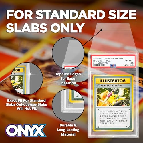 Graded Card Sleeves for PSA Slabs - Scratch-Resistant & Acid-Free - 100 Pack