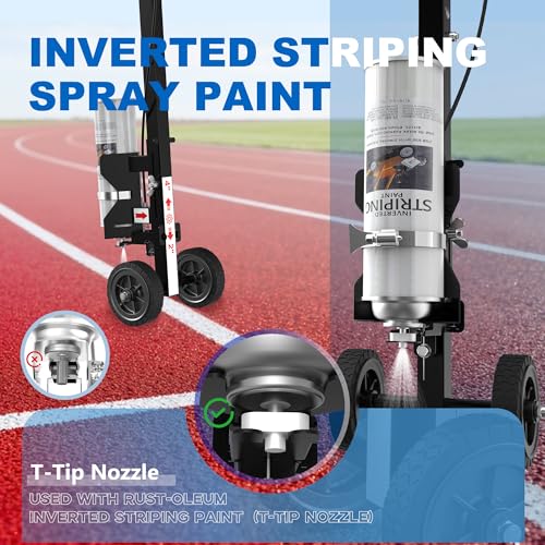 Industrial Two-Wheel Striping Paint Wand - 35" Adjustable Width