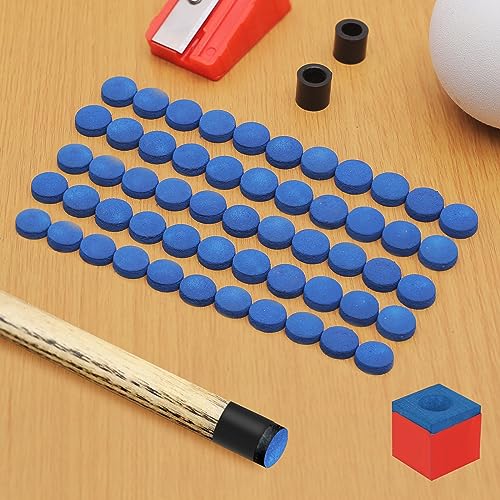 Vefungyan 40pcs 13mm Pool Cue Tips Replacement Kit with 11-in-1 Tool, Chalk & Tips