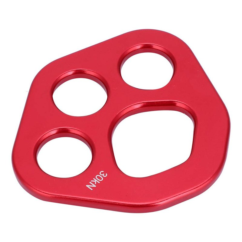 Mrisata Climbg Outdoor 9×8×1 Outdoor 4 Holes Paw Rigging Plate Rock Climbing Multi Anchor Point Connector Gear