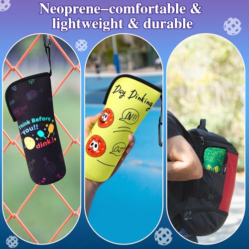 3 Pack Pickleball Ball Holder Bags Portable Storage for Court Play