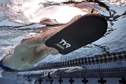 Black TYR Classic Adult Kickboard Foam Swim Training Board - One Size