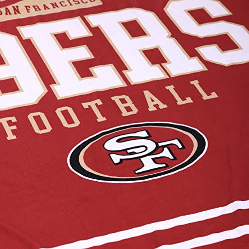 NFL Team Logo Sherpa Plush Throw Blanket - 60" x 50"